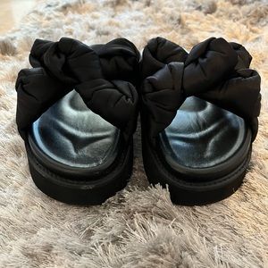 Ganni Knotted Platform Sandals